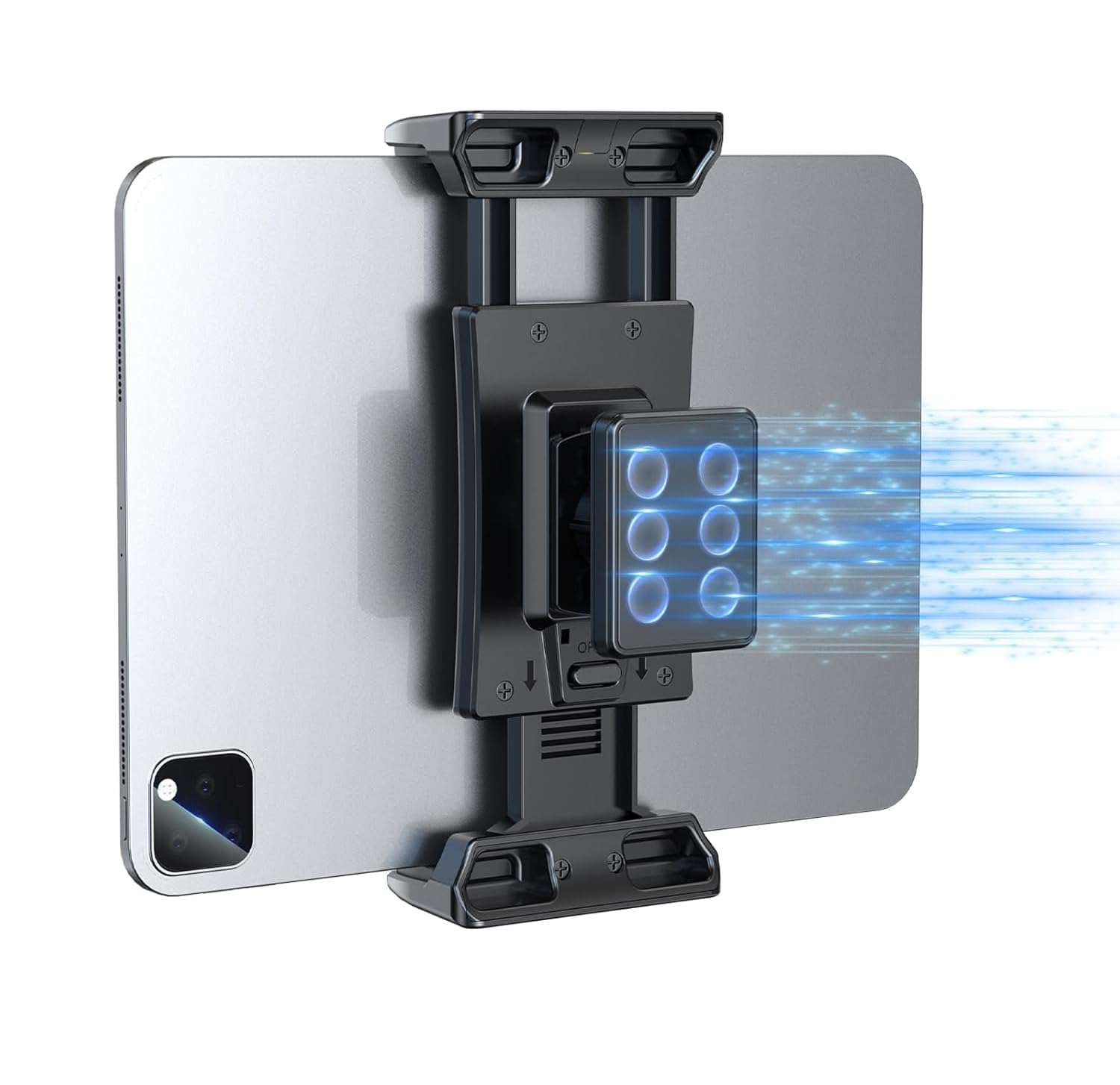 Supporto A Parete Per Tablet OHLPRO In Alluminio – Braccio 60cm, Rotazione 360°, Apertura 12-23.5cm, Per IPad/iPhone/Galaxy/Fire HD, Montaggio A Vite
