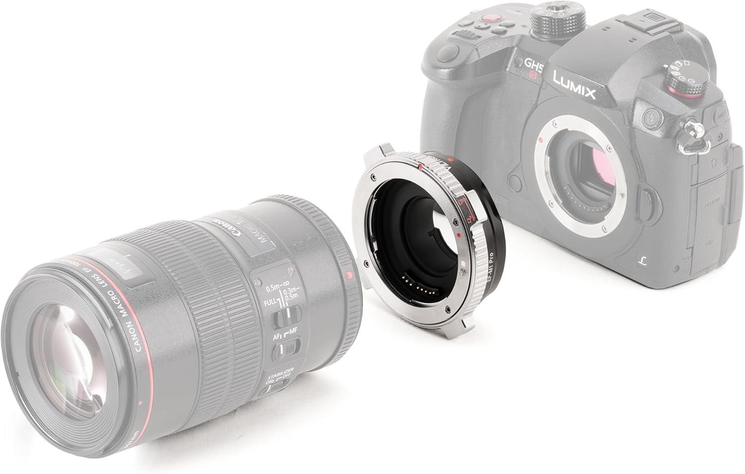 VILTROX EF-M1 Pro Lens Mount Adapter Converter Auto Focus Compatible with Canon EOS EF/EF-S Lens to M4/3 MFT E-M5 E-M10II E-PL5 GH4 GH5 GF6 GX7 Cameras
