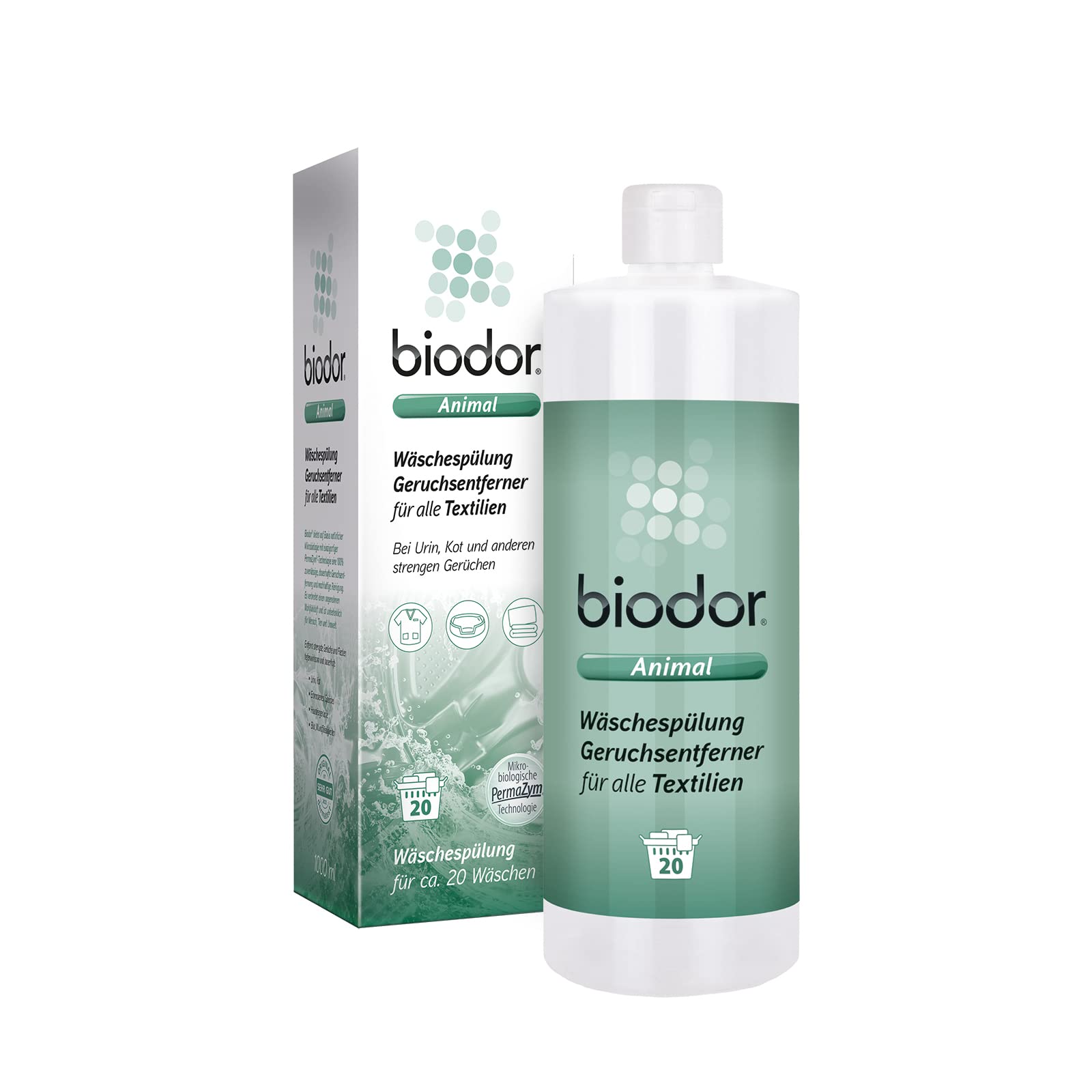 Biodor Animal płukanie prania 1 l neutralizator zapachów enzymatyczny środek czyszczący do usuwania plam