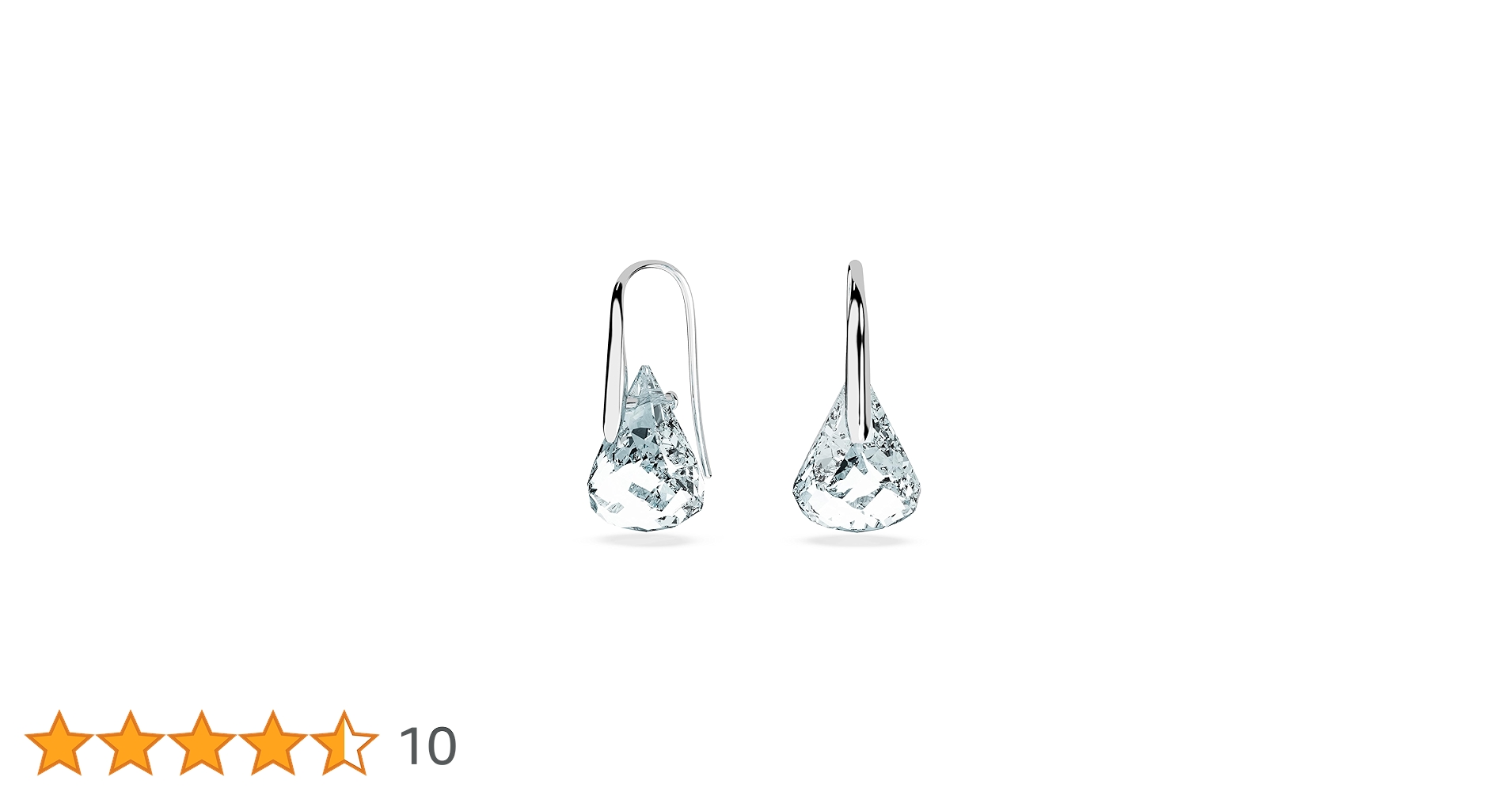 Amazon | スワロフスキー ルナドロップイヤリング、ブルー、ロジウム