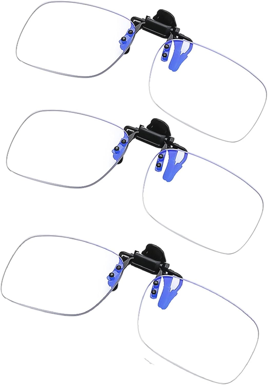 Clip on Flip up Polarized Lens For Prescription Glasses UV Protection Sunglasses (Clear lenses not Polarized)