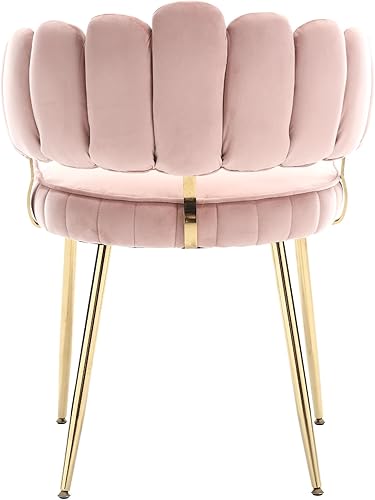 Miniatura 6 de MOONMISS Juego de 2 sillas de comedor de terciopelo, sillas decorativas modernas con respaldo irregular, silla auxiliar tapizada con patas de metal