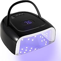 Vista 8 de Lámpara de uñas LED UV inalámbrica, secadora de uñas recargable de 60 W, luz de curado de esmalte de uñas para manicura con sensor automático y 4