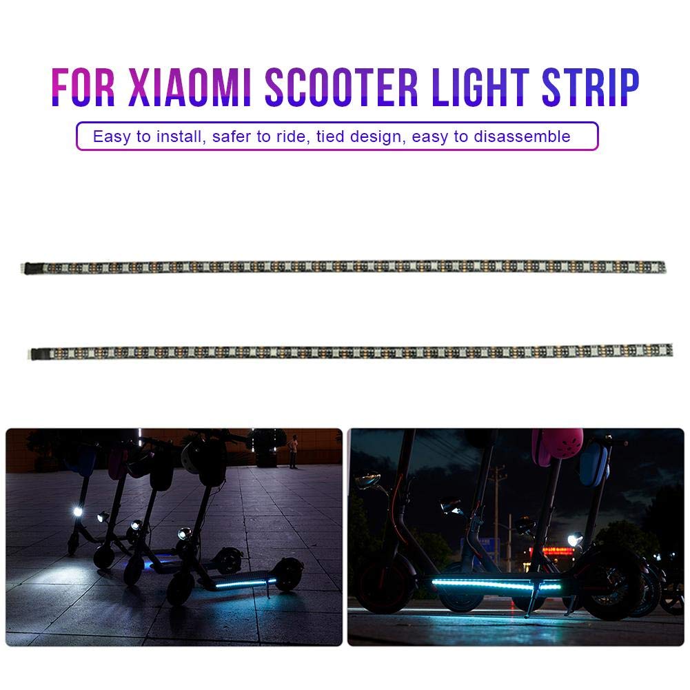Bande LED Colorée Pour Xiaomi M365 – Lumière De Sécurité Et Décoration Pour Trottinette Électrique