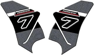 JAYWIS に適合するヤマハ トレーサー7 2024年式用 サイドフューエルタンクパッド 防水樹脂保護デカールキット(赤,X-2)