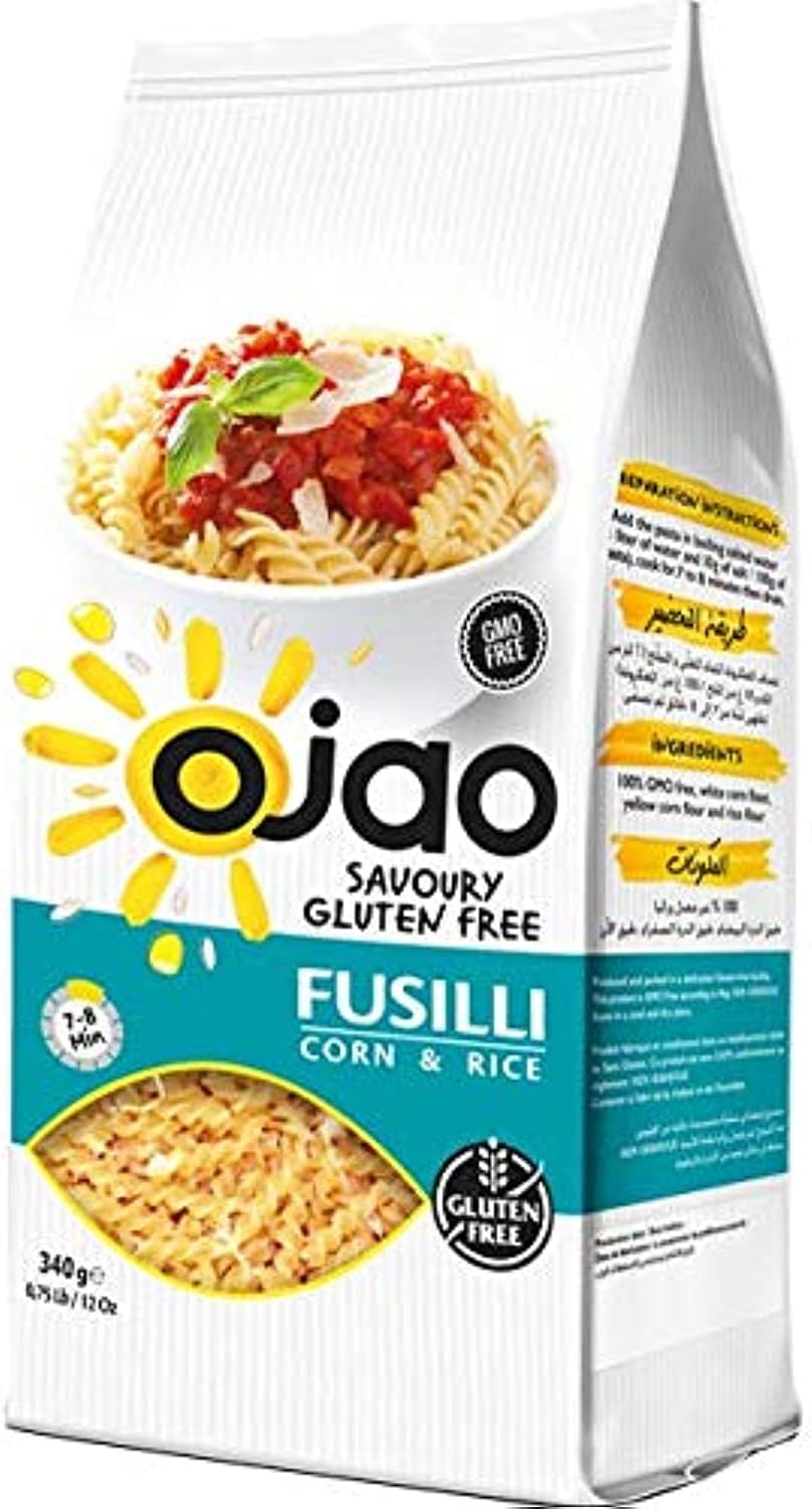 – OJAO BARAKA MACARONI MANUFACTURING Fusilli Gluten-free Pasta (340g)