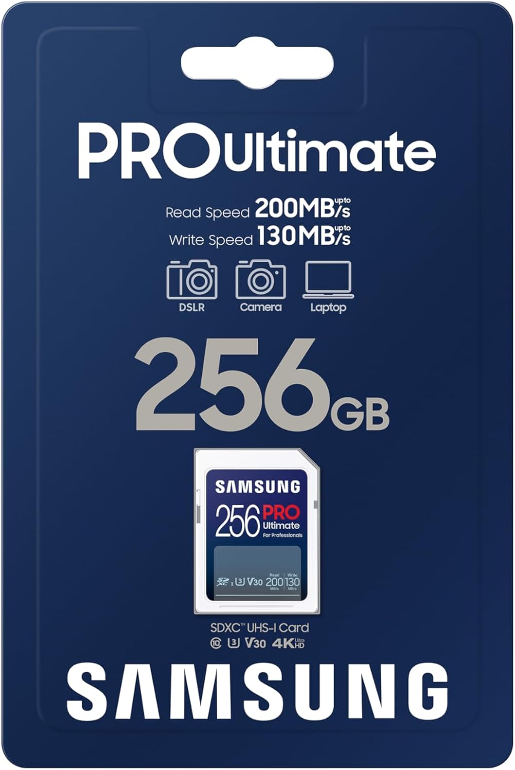 Samsung PRO Ultimate MB-SY256S/WW SD Card, 256GB, UHS-I, up to 200MB/s Read