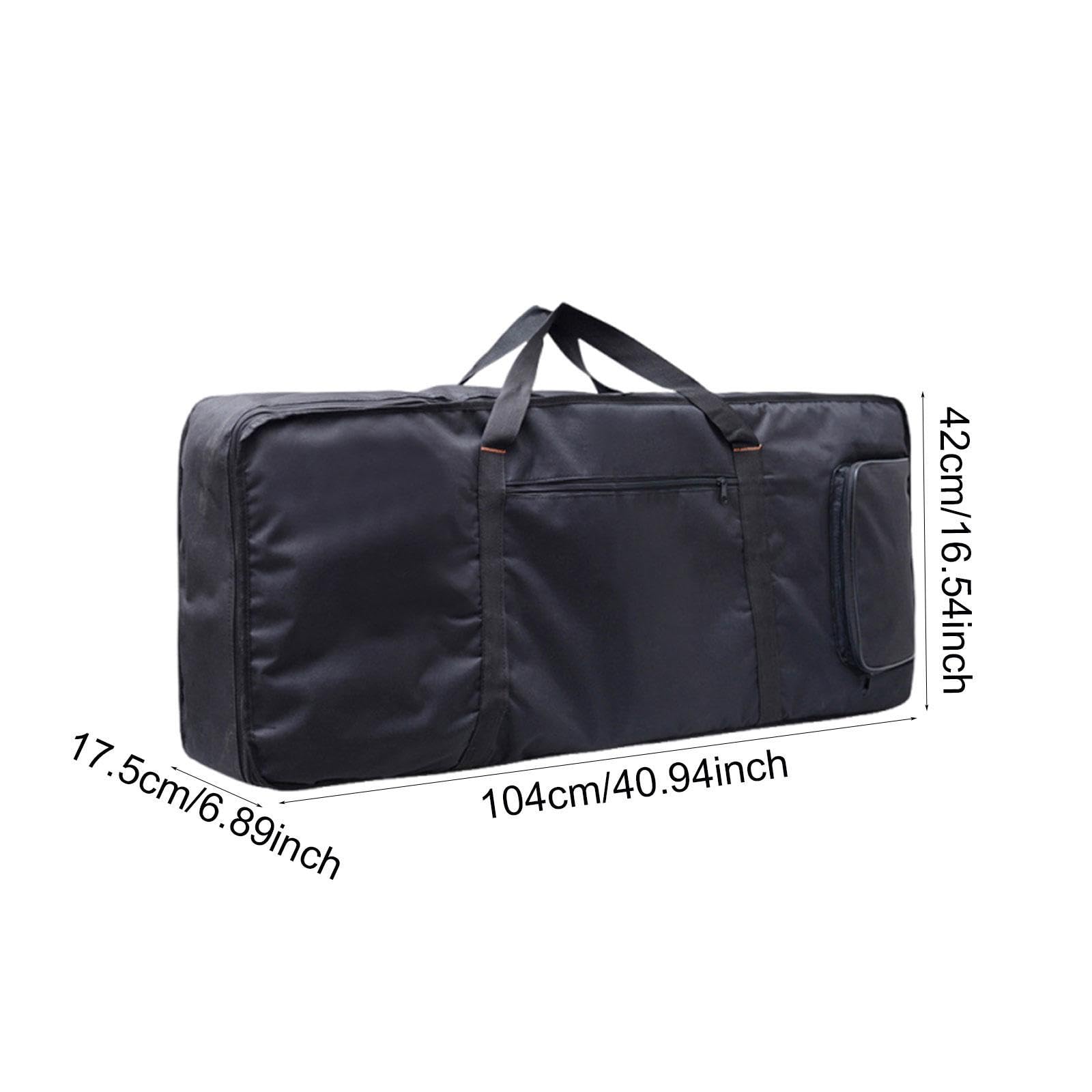 Baoblaze Funda para Teclado de 61 Teclas, Impermeable, con Asas Y Cremallera, de Calidad Profesional.