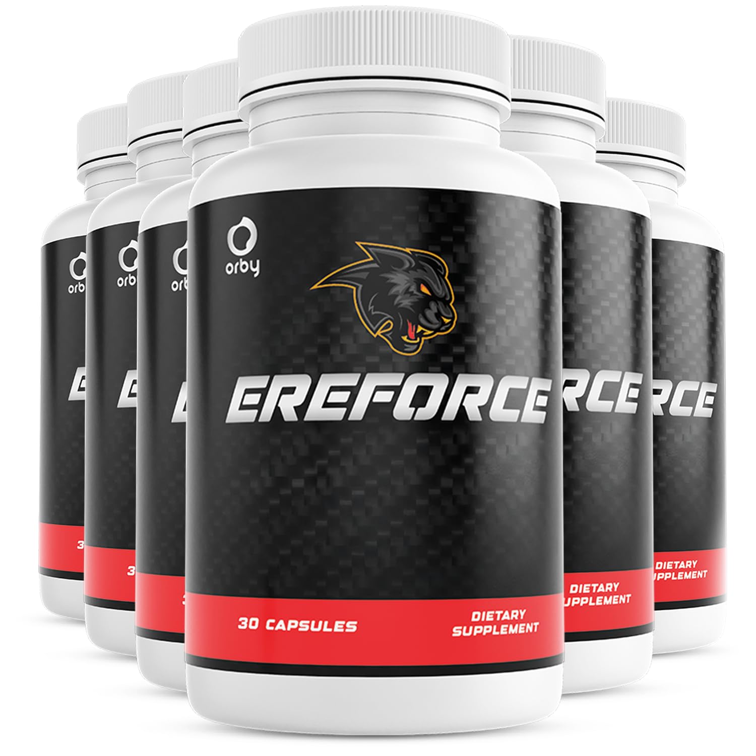 Orby EreForce Natural Daily Wellness Supplement with L-Citrulline L-Carnitine Maca Root 100 Natural Non-GMO GMP Certified Made in