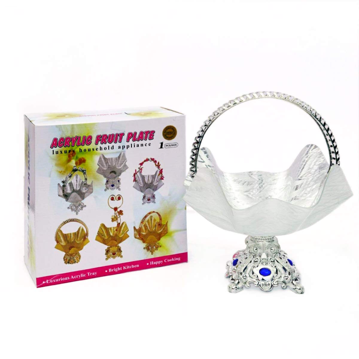 Acrylic Candy and Fruit Plate (White)