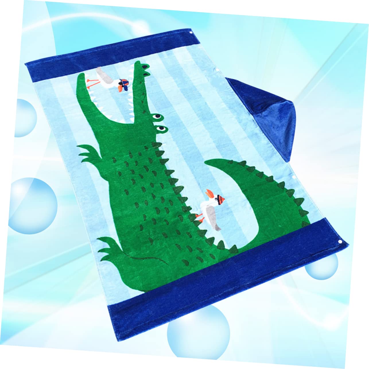 Veemoon Serviette de Bain à Capuche pour Garçon Fille Poncho Serviette de Plage Paréo Garçon Fille avec Boucles Latérales