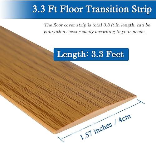 Miniatura 86 de Tira de transición de suelo, tiras autoadhesivas para suelos laminados, tira divisora plana de vinilo de 2 pulgadas de ancho, diseño elegante de Gris