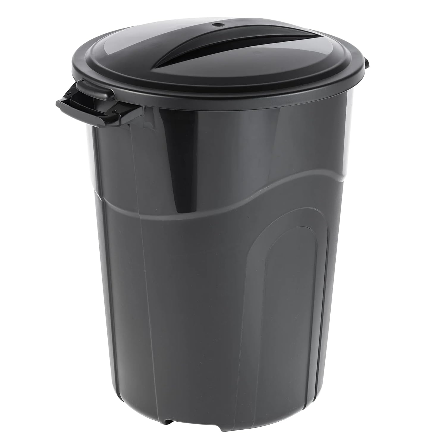 32 Gallon Heavy-Duty Trash Can, Injection Molded for Durability, Snap-Lock Lid Contains Odors & Pests, for Indoor & Outdoor Use