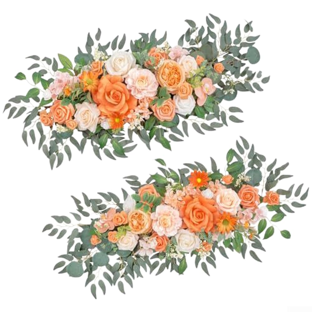 Seidenblumen Bouquet 75x35cm Wetterfest Outdoor(Blue)