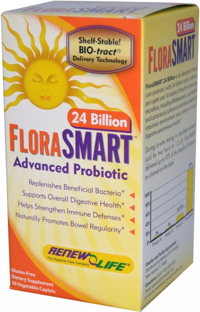 Renew Life FloraSmart 24 Billion, 30 caps