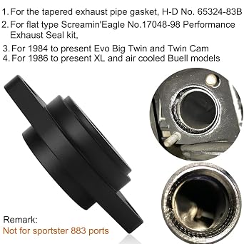 Exhaust Gasket Seal Installer Tool for Harley Davidson
