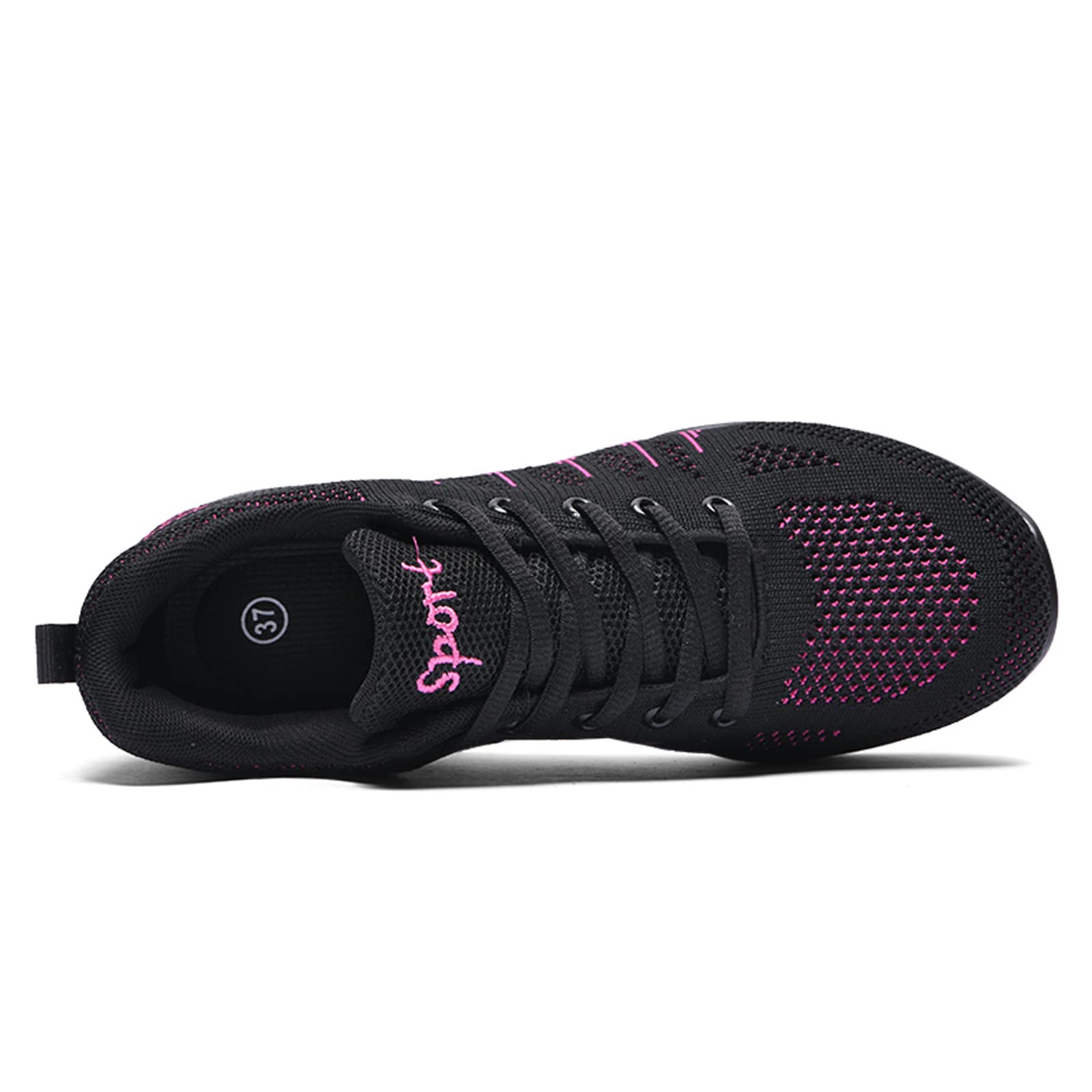 Scarpe da ginnastica da ballo da donna Scarpe jazz stringate traspiranti Mesh Sport Walking Scarpe da ballo Scarpe da pratica Cuscino d'aria all'aperto Scarpe da piattaforma