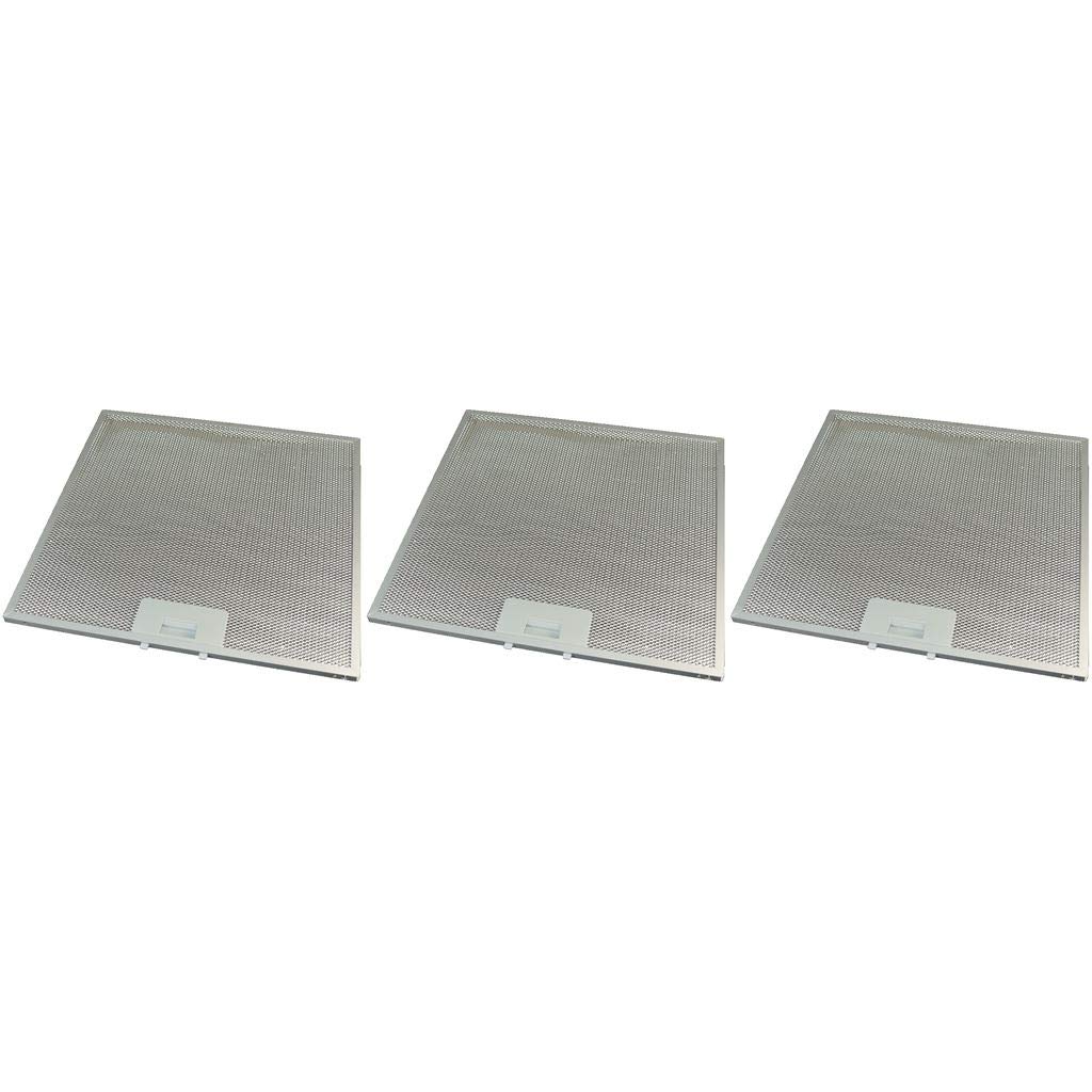Universal-Fettfilter für Dunstabzugshaube, Metall, 320 mm x 320 mm, 3 Stück