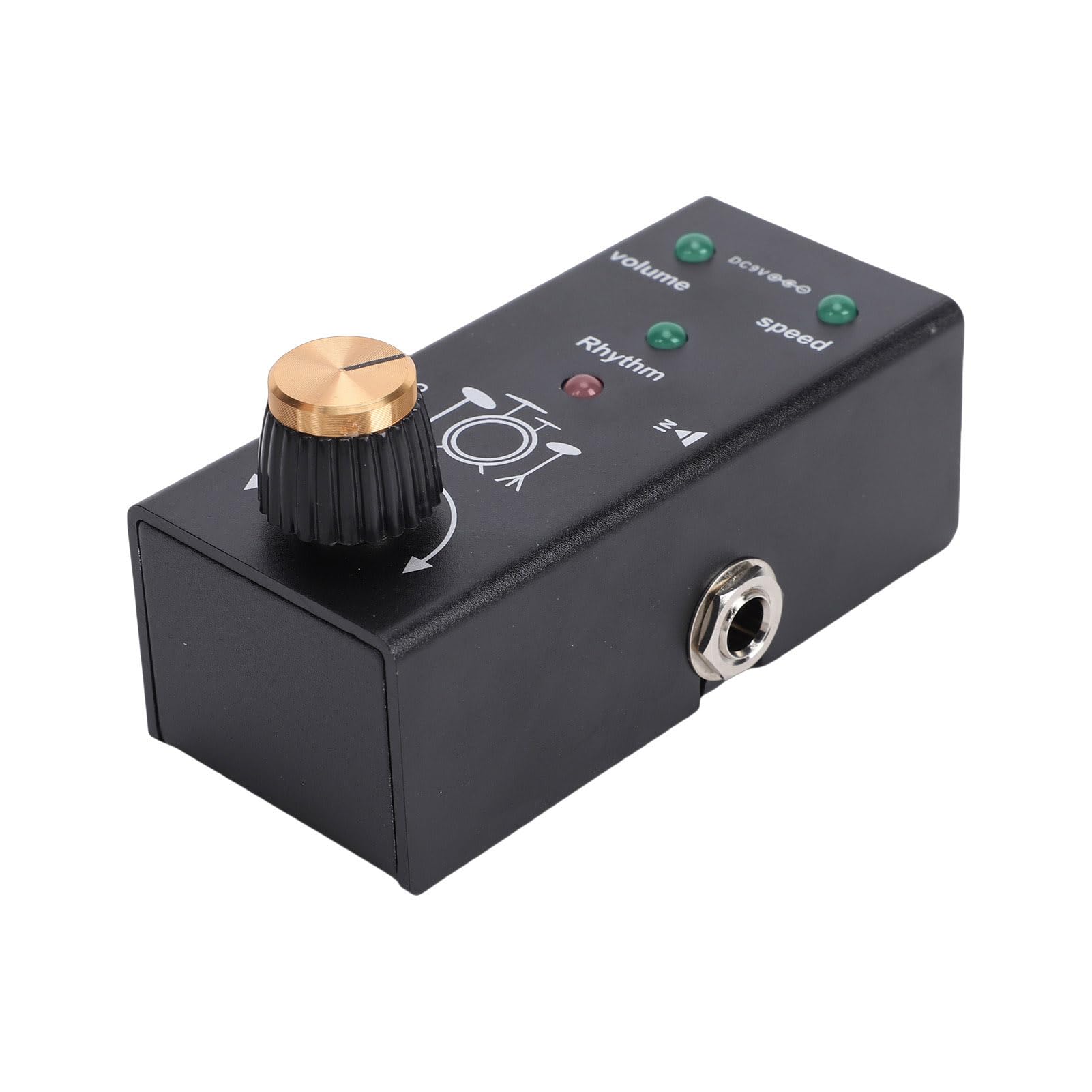 Pédale de Machine à Tambour pour Guitare électrique avec 55 Rythmes, Vitesse et Contrôle du Volume pour Guitaristes et Bassistes