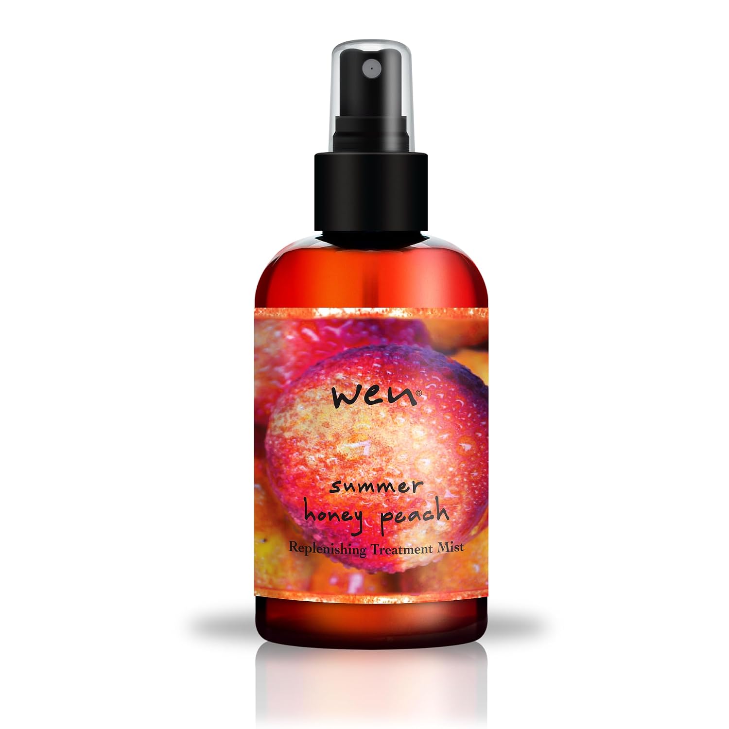 WEN by Chaz Dean Replenishing Treatment Mist for Women & Men - Hydrating Spray for Body & Hair, Lightweight Leave In Conditioner, Helps Frizz & Adds Shine - Summer Honey Peach, 6 fl oz (Pack of 1)