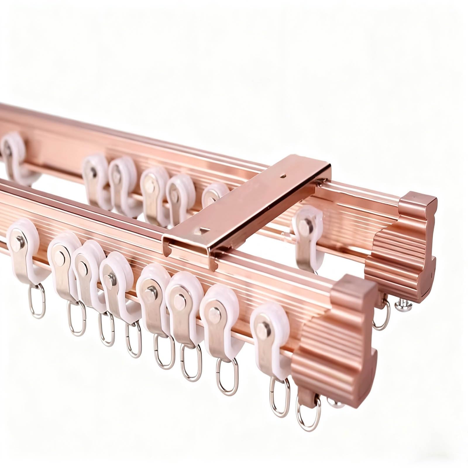 Séparateur de pièce montage mural et plafond rail aluminium rose