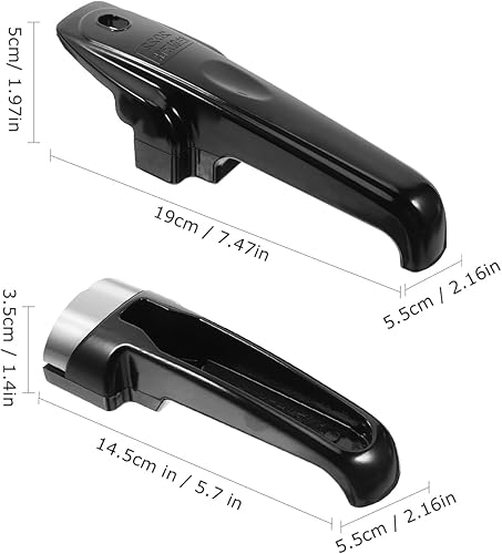Miniatura 4 de YARNOW Mango universal para olla a presión, asas de repuesto de plástico antiquemaduras para tapa y cuerpo de olla a presión, negro, accesorios de