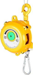 Retractable Spring Balancer Tool with Hook, Wire Rope, and Adjustable Tension for Workshop & Automotive Equipment - Perfect for Tool Organization and Safety(30-40kg)