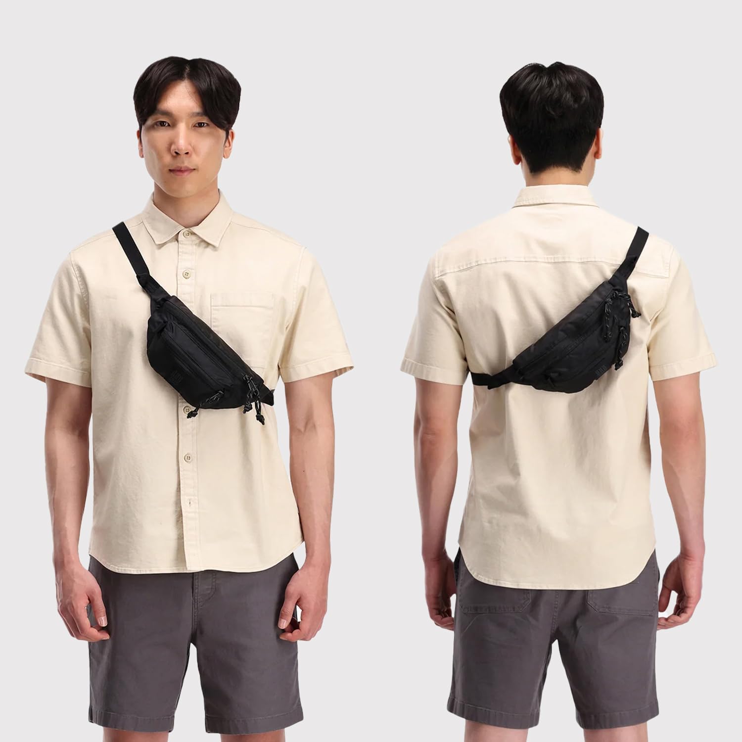 Topo Designs Mountain Waist Pack – Durable Lightweight Hip Pack, Shoulder Sling Bag for Daily Essentials, Adjustable Fit, 2 Storage Pockets, 410D Nylon Ripstop, 2L capacity, Oversized Zippers - Image 9