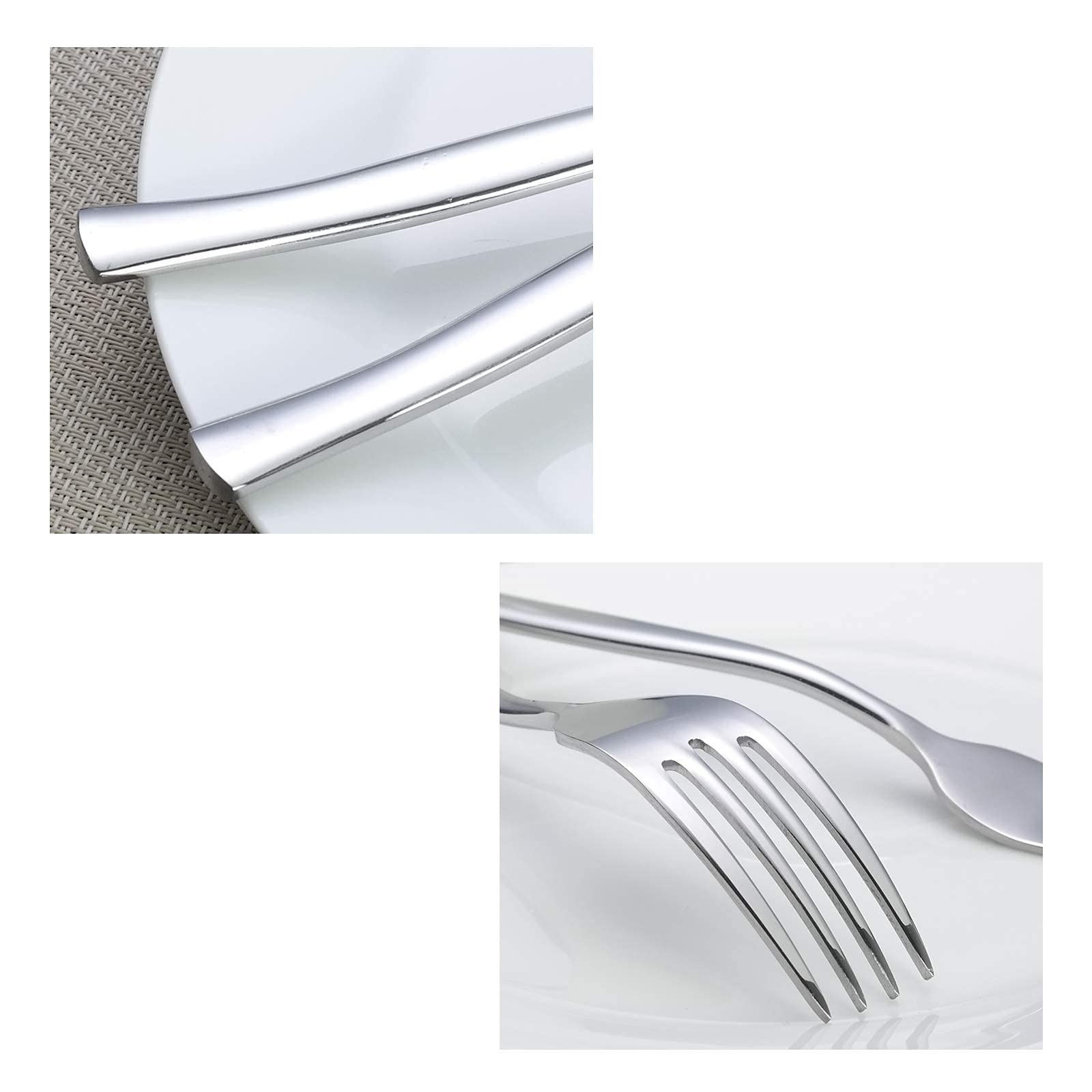 Prima 12 pièces inox steak Couteau Couteaux et fourchette Set Cuisine, arts de l