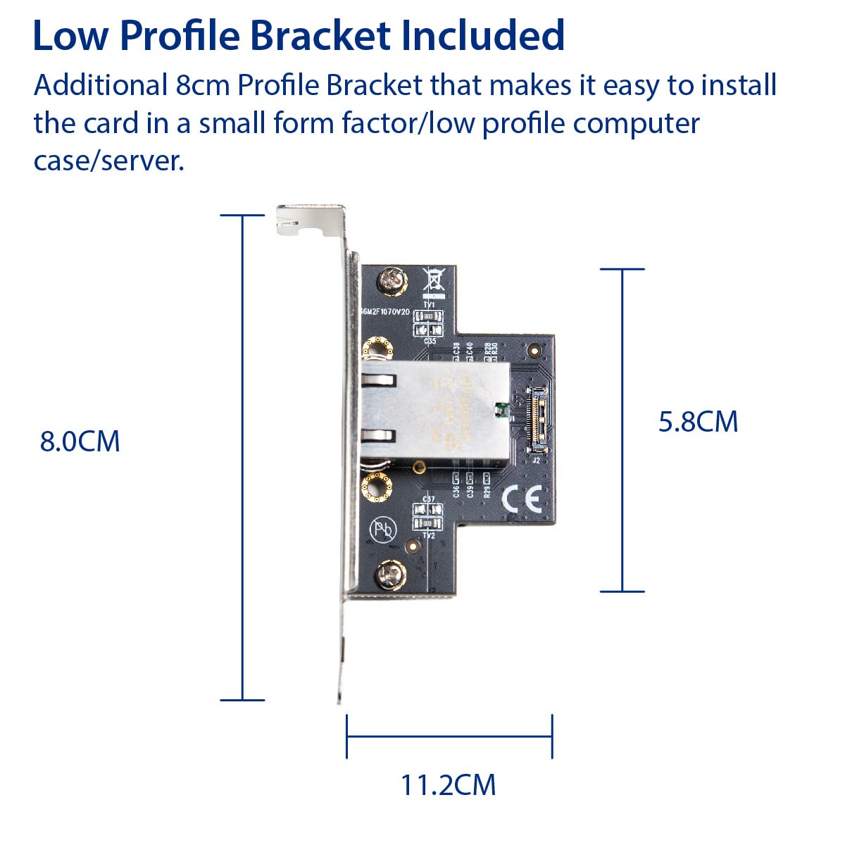 IO Crest 10 Gigabit M.2 M Key Ethernet Network Expansion Card