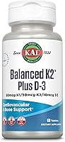 Vista 1 de KAL Balanced K2 Plus D-3 Tabletas, 100 mcg, 60