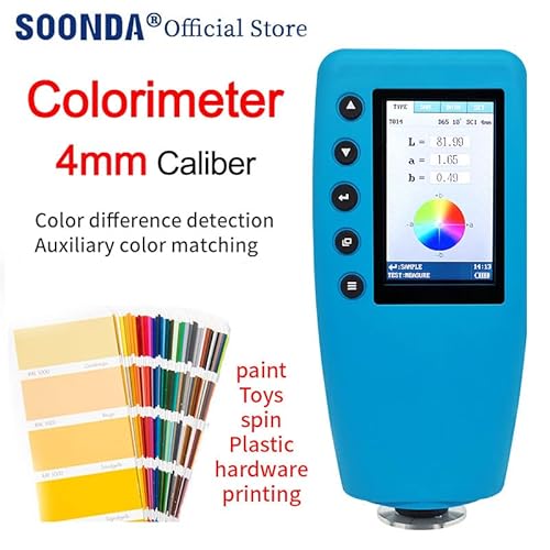 Portable Colorimeter Color Analyzer Digital Precise Lab Color Meter Tester Color Difference Meter Tft Color Display 4Mm Caliber #TOP4
