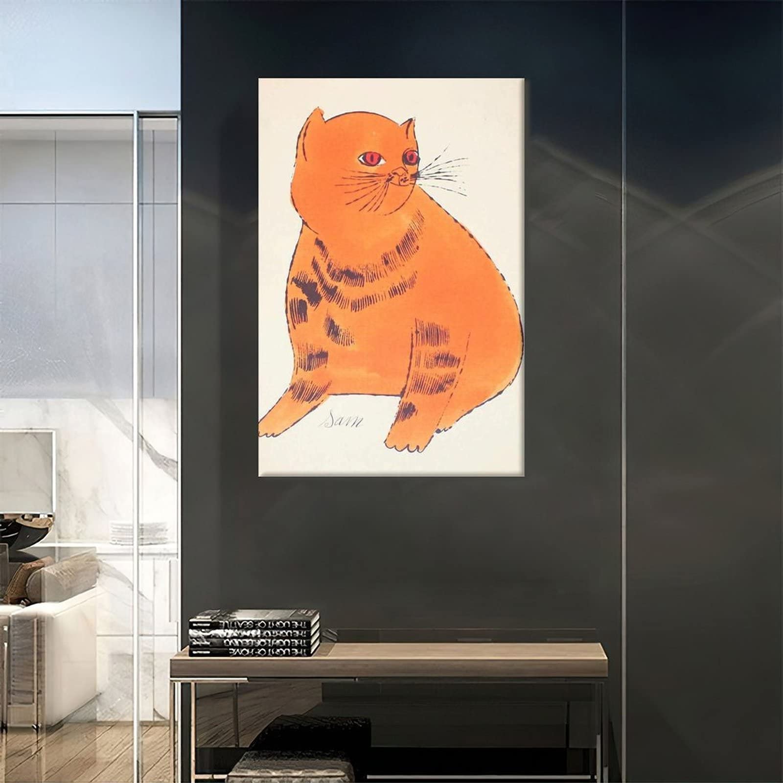 Amazon.co.jp: アンディ・ウォーホルの有名な作品（可愛い猫）ポスター