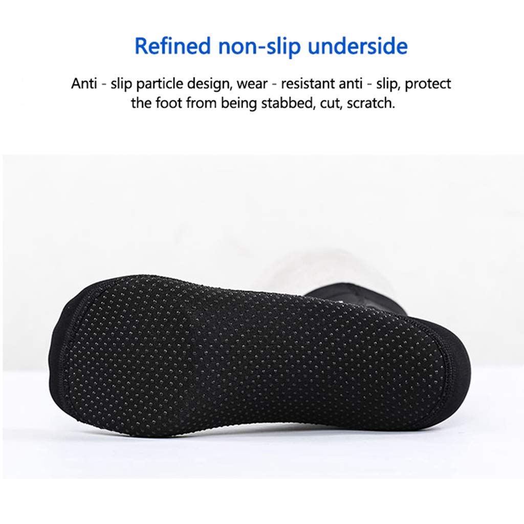 3 mm Neopren-Socken, Beachsocken Taucher socken für Neoprenanzug, Thermosocken, rutschfest, für Herren und Damen, zum Tauchen, Schnorcheln, Schwimmen, Surfen, Segeln, Kajakfahren