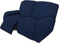 Vista 74 de Easy-Going - Funda elástica para sofá reclinable, 4 piezas, protector de muebles, sofá suave con parte inferior elástica, tela jacquard con Negro