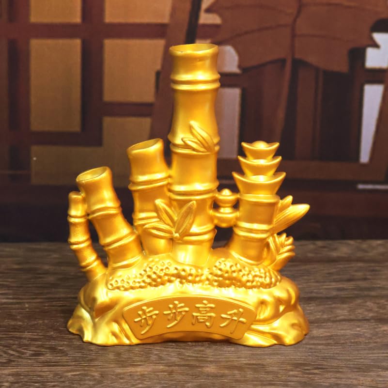 Estatua decorativa de zinc con diseño bambú miniatura 4