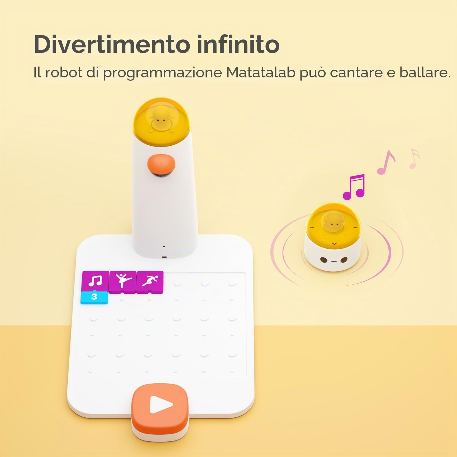 Robot programmabile per bambini dai 4 ai 10, MatataStudio, set di codifica programmabile, con modulo di programmazione fisica fai da te per principianti, senza app e WiFi STEM, giocattolo educativo
