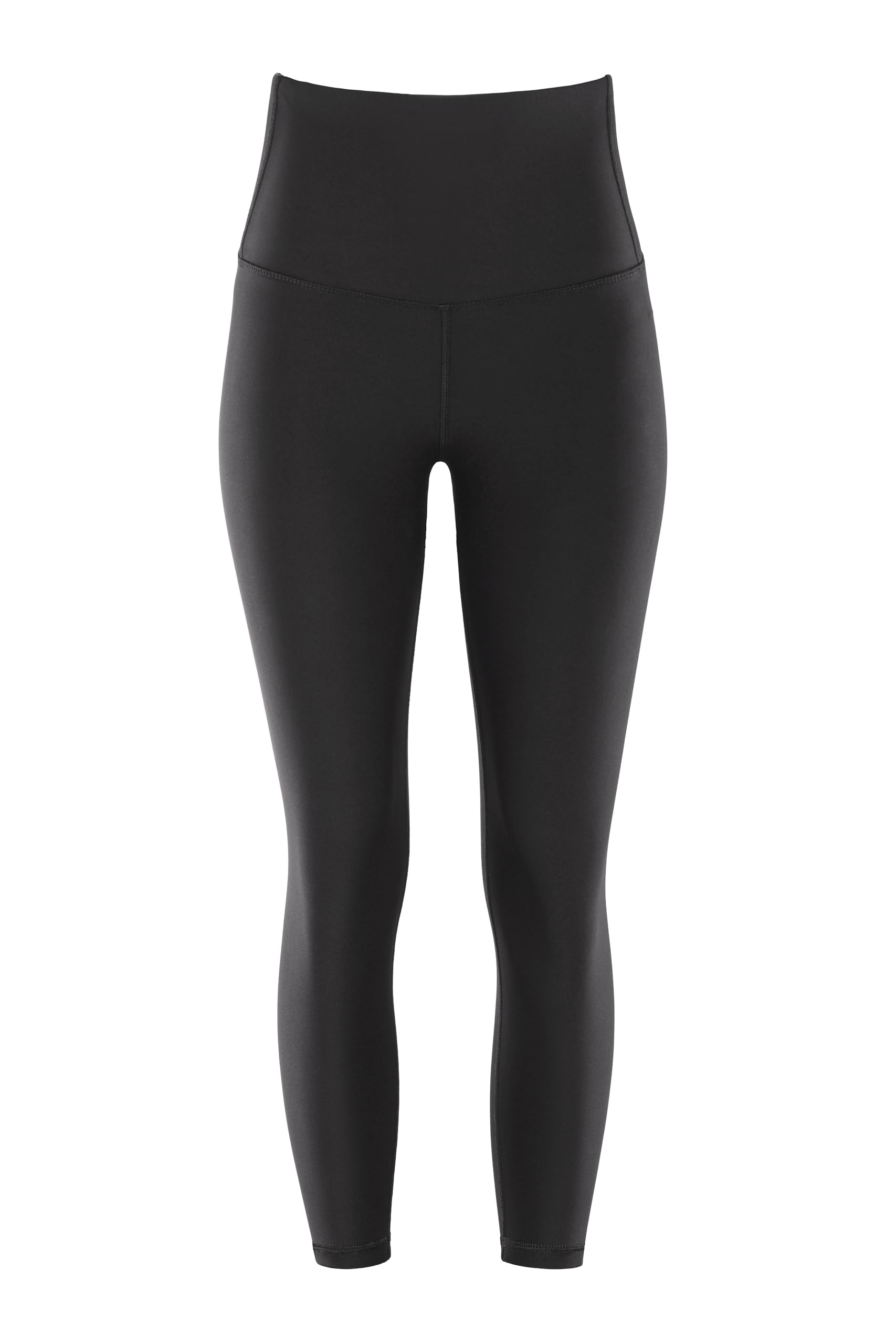 WINSHAPE Women's Functional Comfort 7/8 Tights Hwl317c High Waist with V-Shape Appliqué and Core Waistband Black
