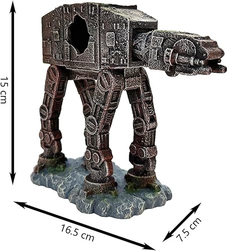 Miniatura 3 de SLOCME Acuario - Decoraciones imperiales para caminantes, pecera, escondites de peces tropicales, adorno de cueva