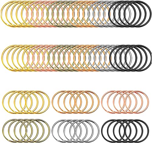 Image of DIY Crafts Pack of 50 Pcs, 32mm Silver, Key Chain Metal Split Ring for Dog Tag, Keys Organi(Pack of 50 Pcs, 32mm Silver)