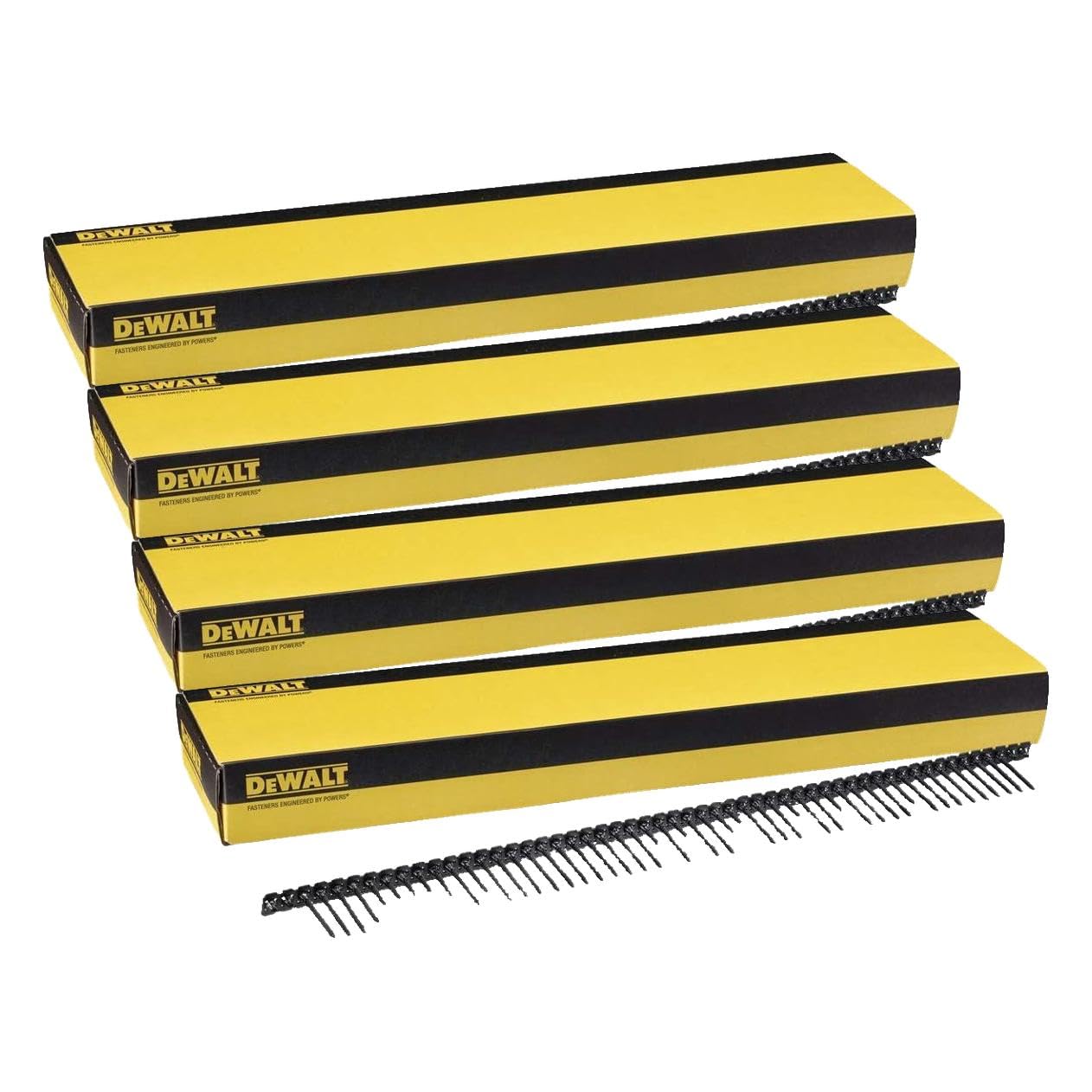 DeWalt DWF4000350 Vis en Bande, 3.5mm x 35mm, Noir (Lot de 4)