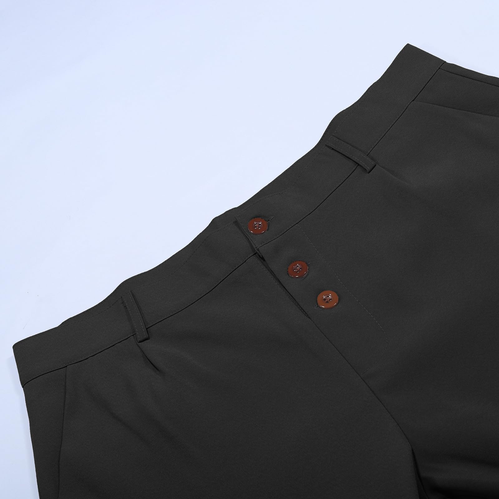 Pantaloni da Uomo Eleganti Pantaloni da Abito Larghi Casual Elasticizzati Casual, con Coulisse, Vita Dritta Casual A Gamba Dritta Pantaloni Giapponesi con Polsini Antalone Leggero Uomo Lavoro