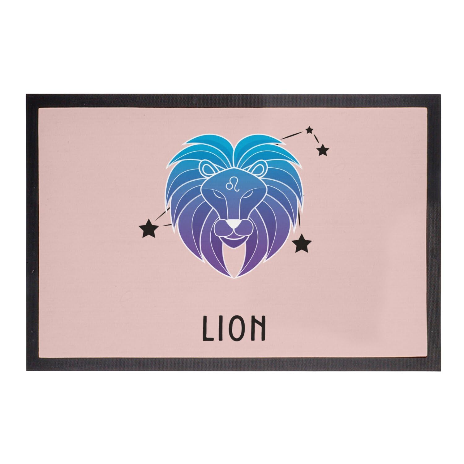 Paillasson rose lion astrologie, l'idée cadeau idéale pour une crémaillère