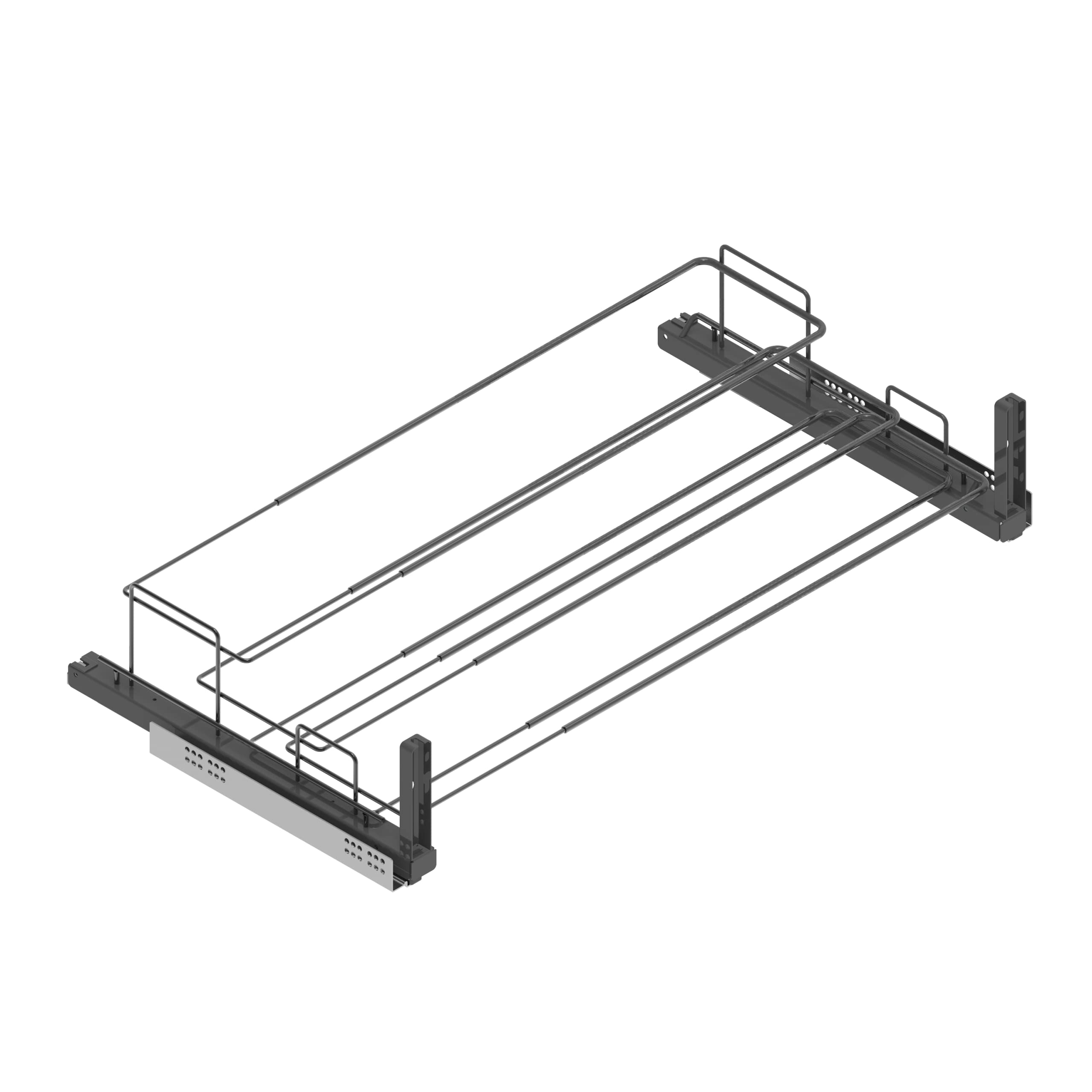 Menage Confort Scarpiera Rimovibile Frontale, Acciaio/Grigio Antracite, 640-1000