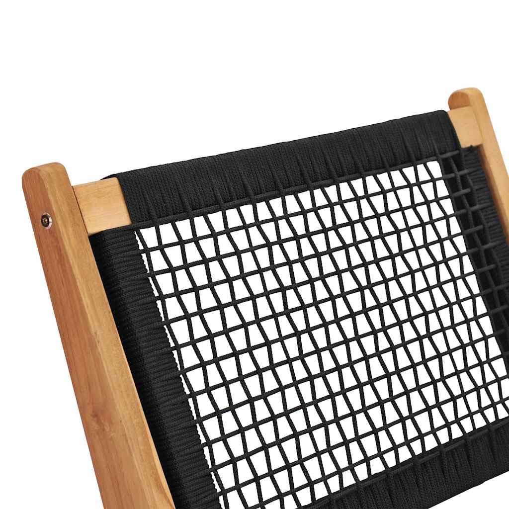 SYDE Sdraio in teak con poggiapiedi rimovibile