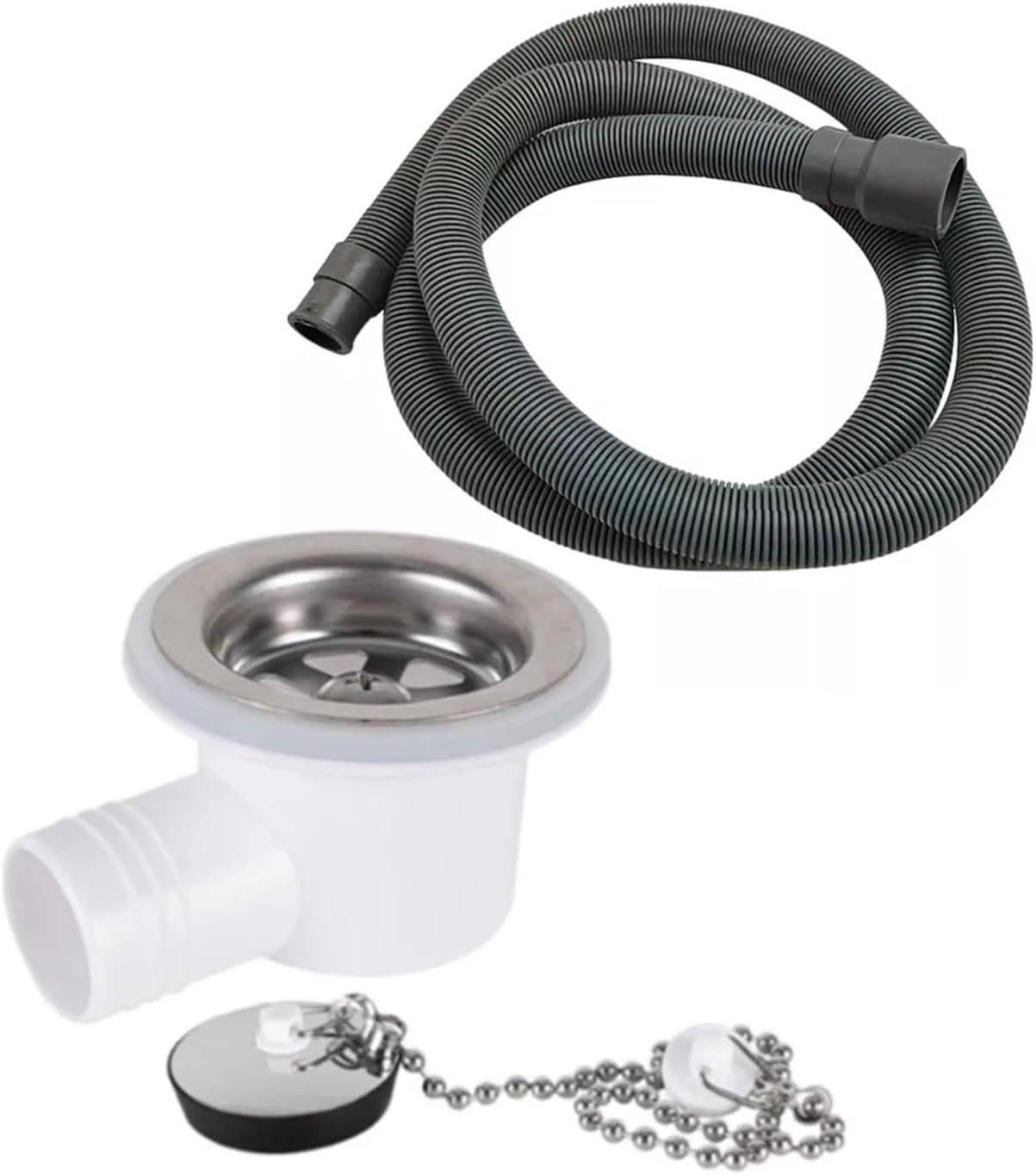 150cm Length Collapsible Flexible Waste Pipe Caravan Motorhome Camper RV Sewer Outfall Parts Car Accessories