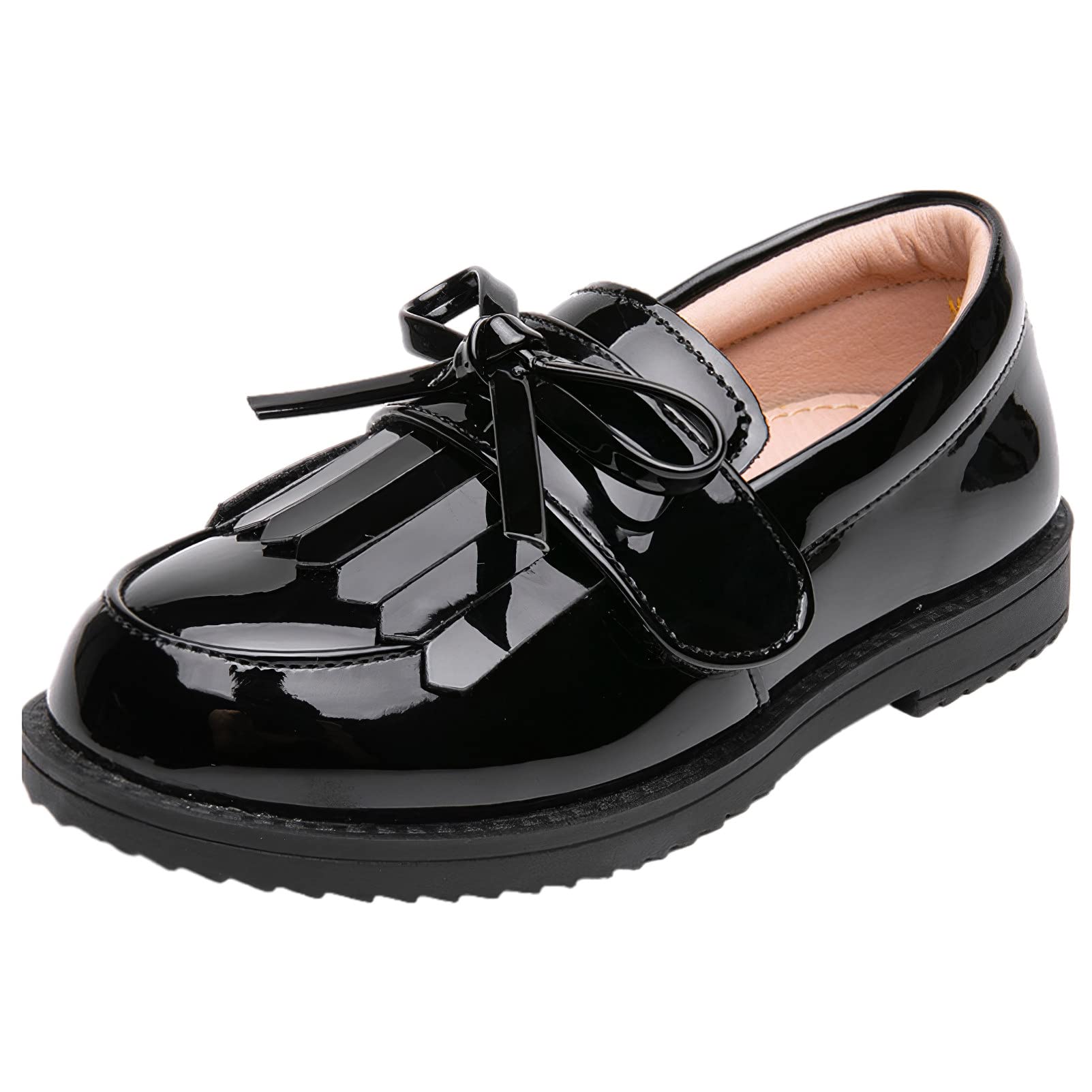 rismart Niña Vestido Zapato Chico Ponerse Oxford Boda Iglesia Microfibra Escuela Uniforme Mocasines