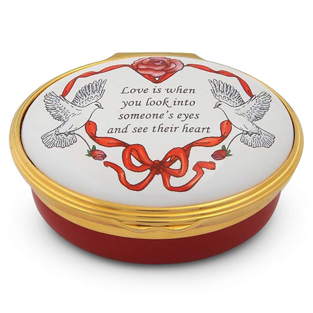 Halcyon Days Love is When You Look Enamel Box