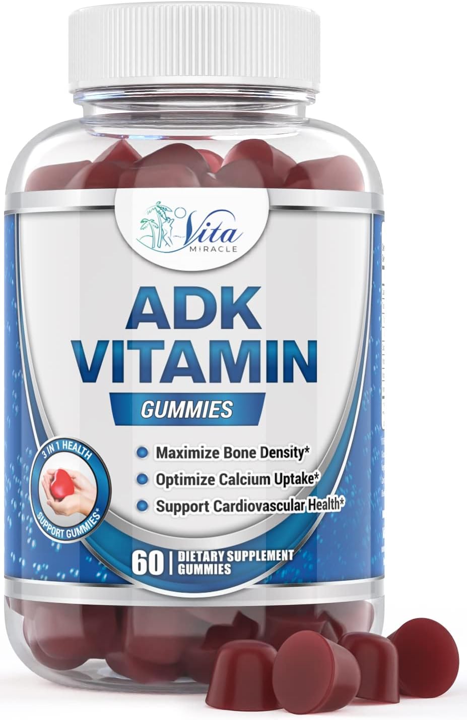 ADK Vitamin Supplement Gummies with Vitamin D 5000 IU
