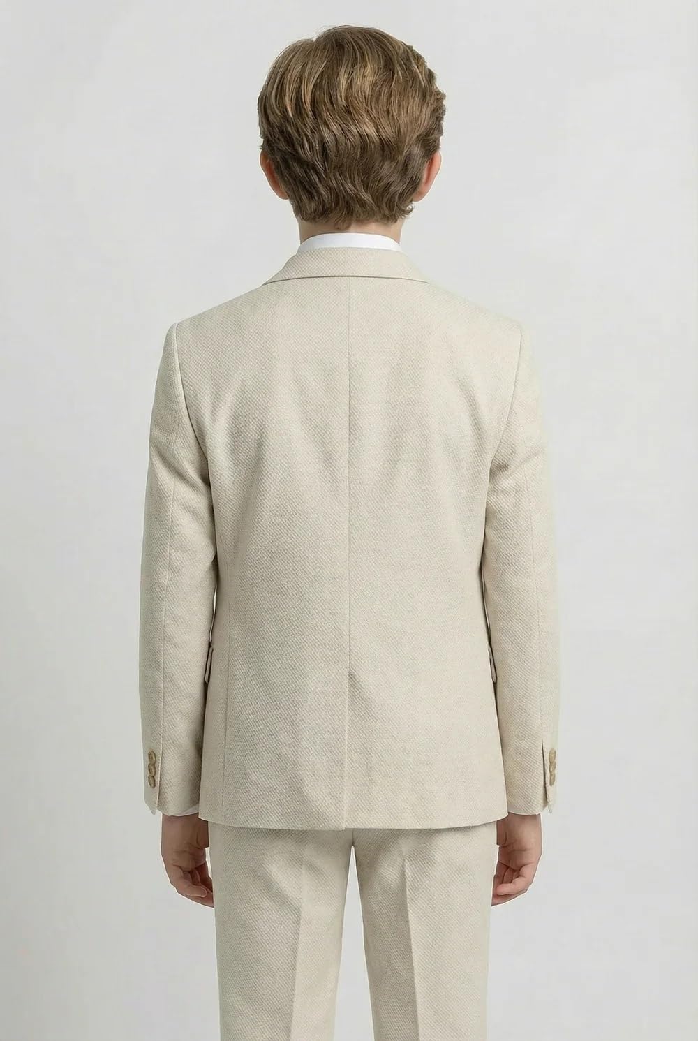 Completo da Uomo 7 Pezzi con Motivo a Fantasia – Abito da Cerimonia Slim Fit per Occasioni Speciali